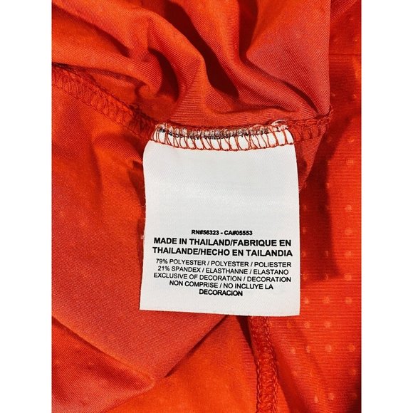 Nike Golf Tour Performance Dri-Fit Golf Shirt Womens Sz MedIum Red Orange Collar - Picture 11 of 12